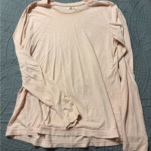 American Giant Light Pink Long Sleeve Tee